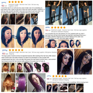 Dialove Peruvian Lace Front Wig Peruvian Straight Hair Wigs 100% Human Hair Wigs With Baby Hair For Black Women