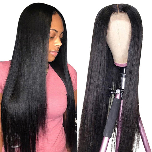30 Inch Straight 13x1 Transparent T Part Lace Wig AIRCABIN Brazilian Glueless Remy Human Hair Frontal Wigs For Women
