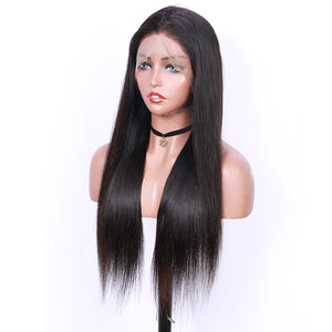 10A 180% Density 360 Lace Frontal Wig For Women Brazilian Remy Human Hair Wigs With Baby Hair Dialove Straight 360 Lace Wig Pre Plucked