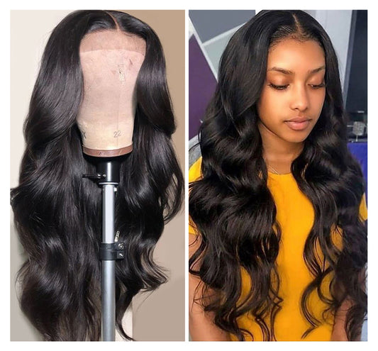 Dialove Lace Front Wig 13*4 Brazilian Loose Wave Wig Medium Brown Lace Front Human Hair Wigs For Women