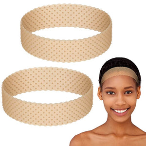 30 Pieces Silicone Grip Wig Band Adjustable Silicone Wig Headband