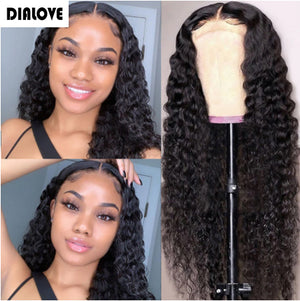 Water Wave T Part Wigs Brazilian Water Wave Human Hair Wigs For Women Pre Pluck With Baby Hair 150% Density Remy Hair