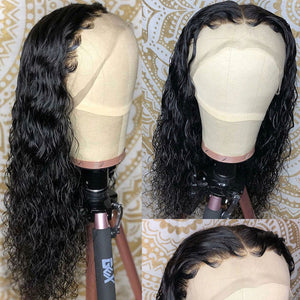 Curly Human Hair Wig Natural Color Bleached Knots Brazilian Remy Hair Lace Front Human Hair Wigs With Baby Hair Full End